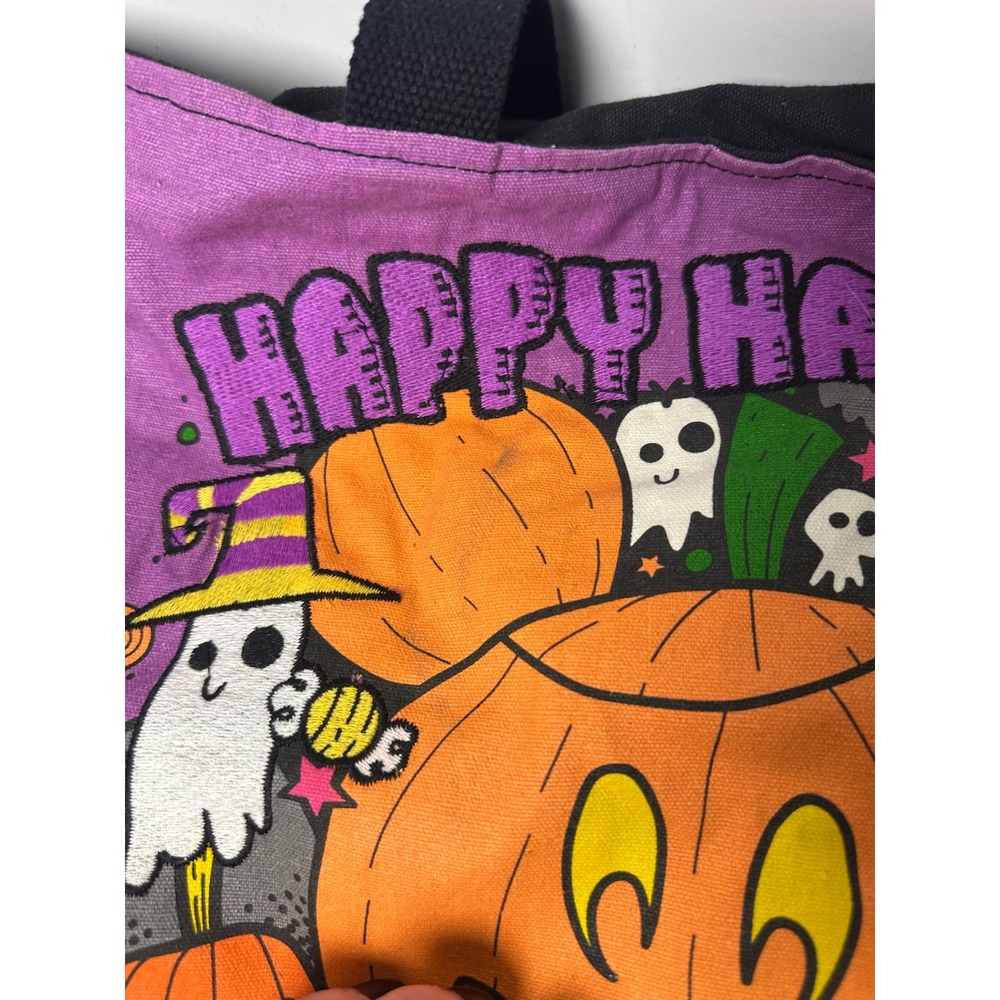 Disney Happy Halloween Mickey Mouse Pumpkin Ghost Tote Bag 2022 New with Tags - Picture 8 of 10